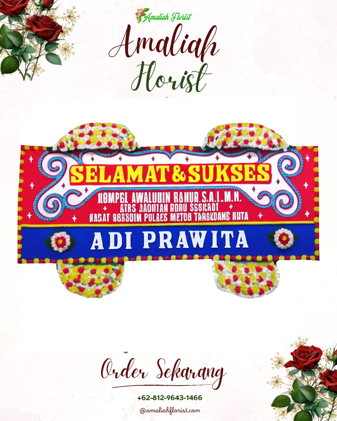Papan Bunga Ucapan Selamat Gunung Sari